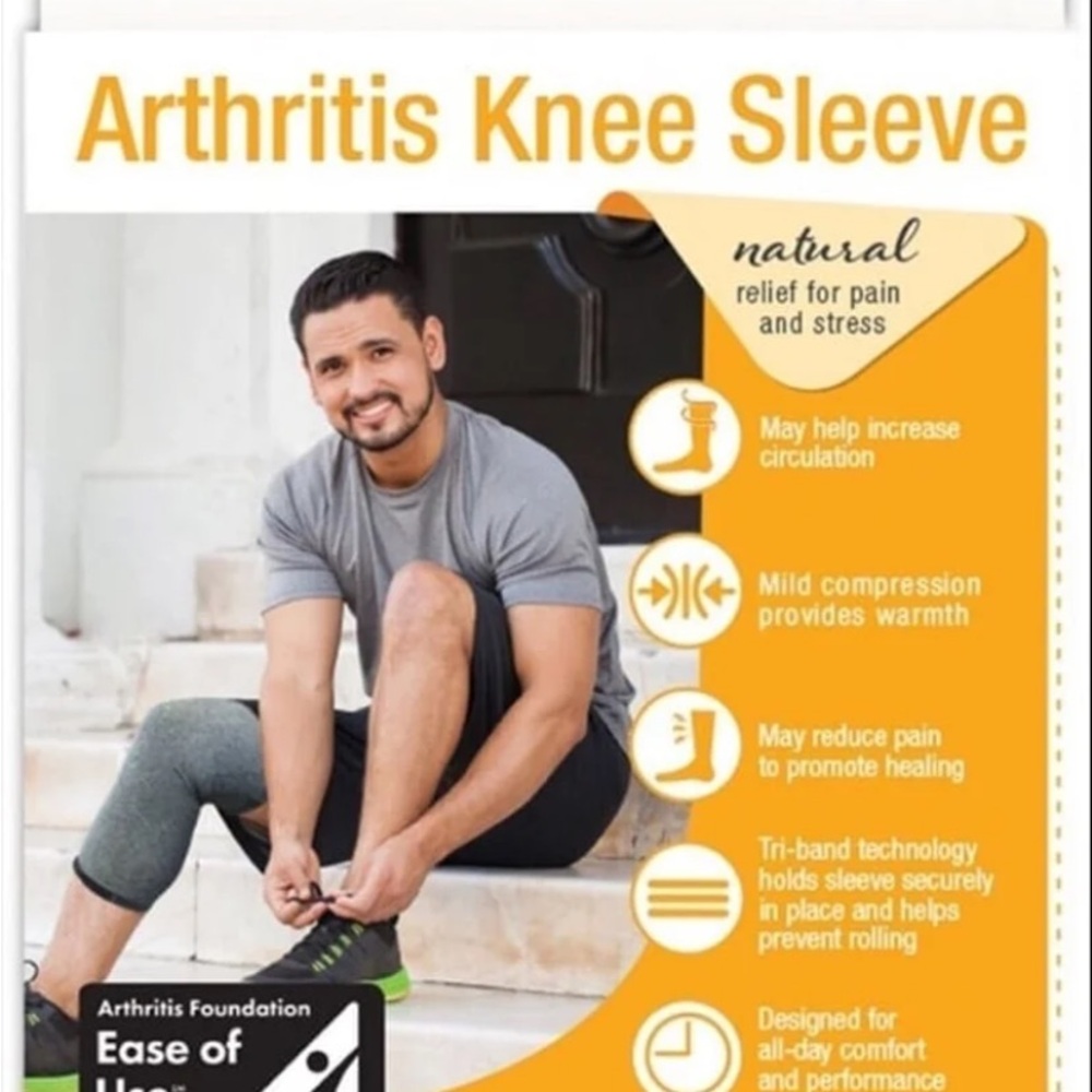 New! IMAX Arthritis Knee Sleeve Ease Arthritis, Fibromyalgia, & Neuropathy Pain